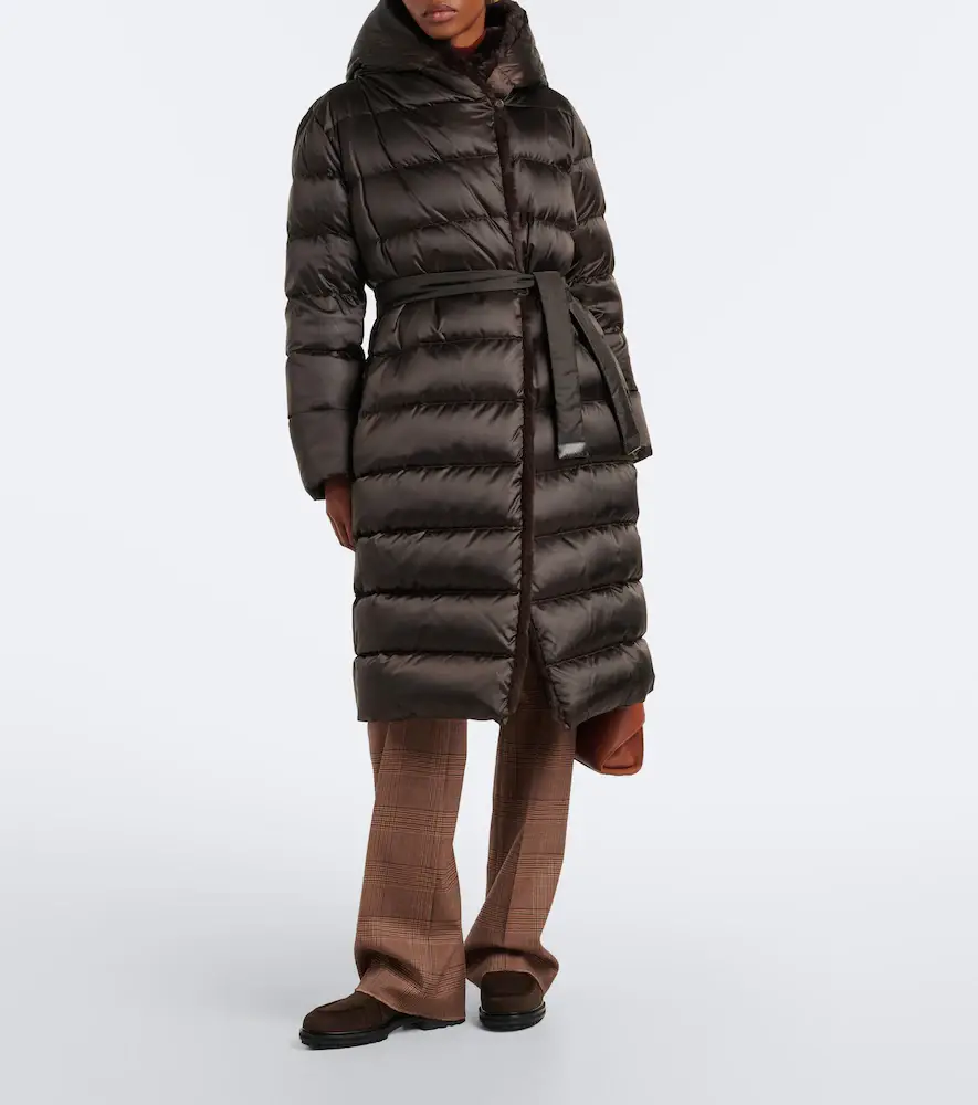 Max Mara Belted hooded puffer coat | Thumbnail 7 Max Mara Belted hooded puffer coat | Thumbnail 7