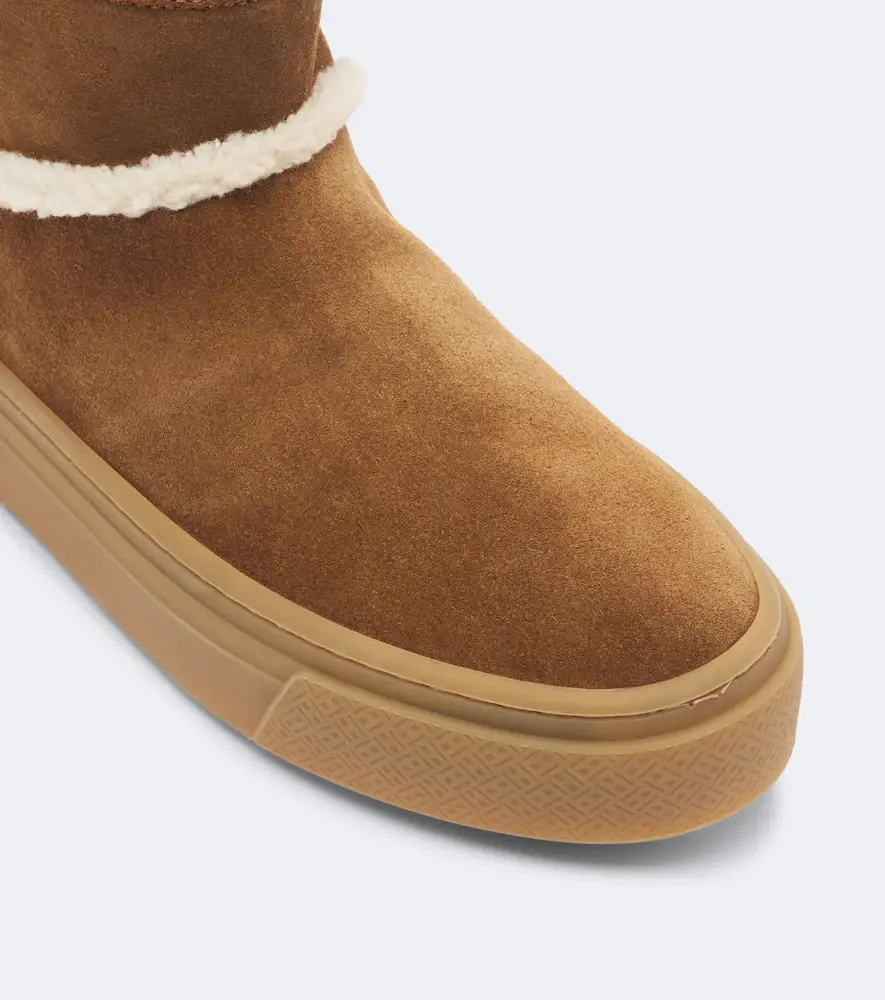 Hogan H705 shearling-trimmed suede ankle boots | Thumbnail 3