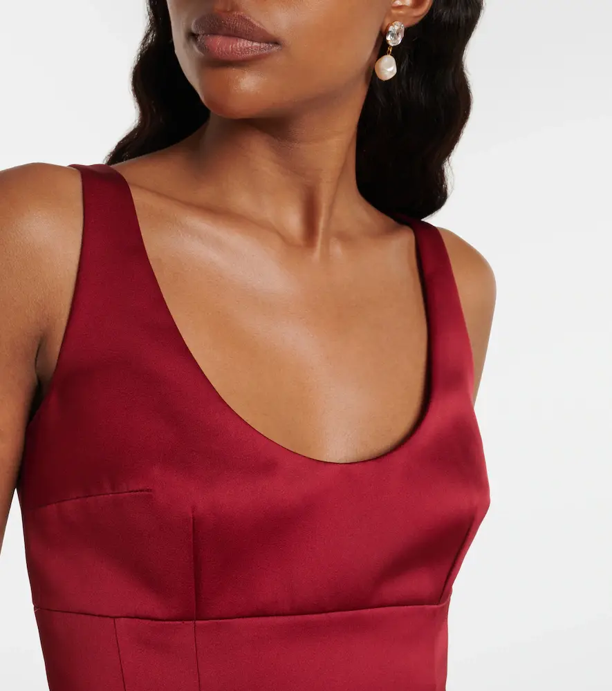 Emilia Wickstead Einna satin minidress | Thumbnail 2