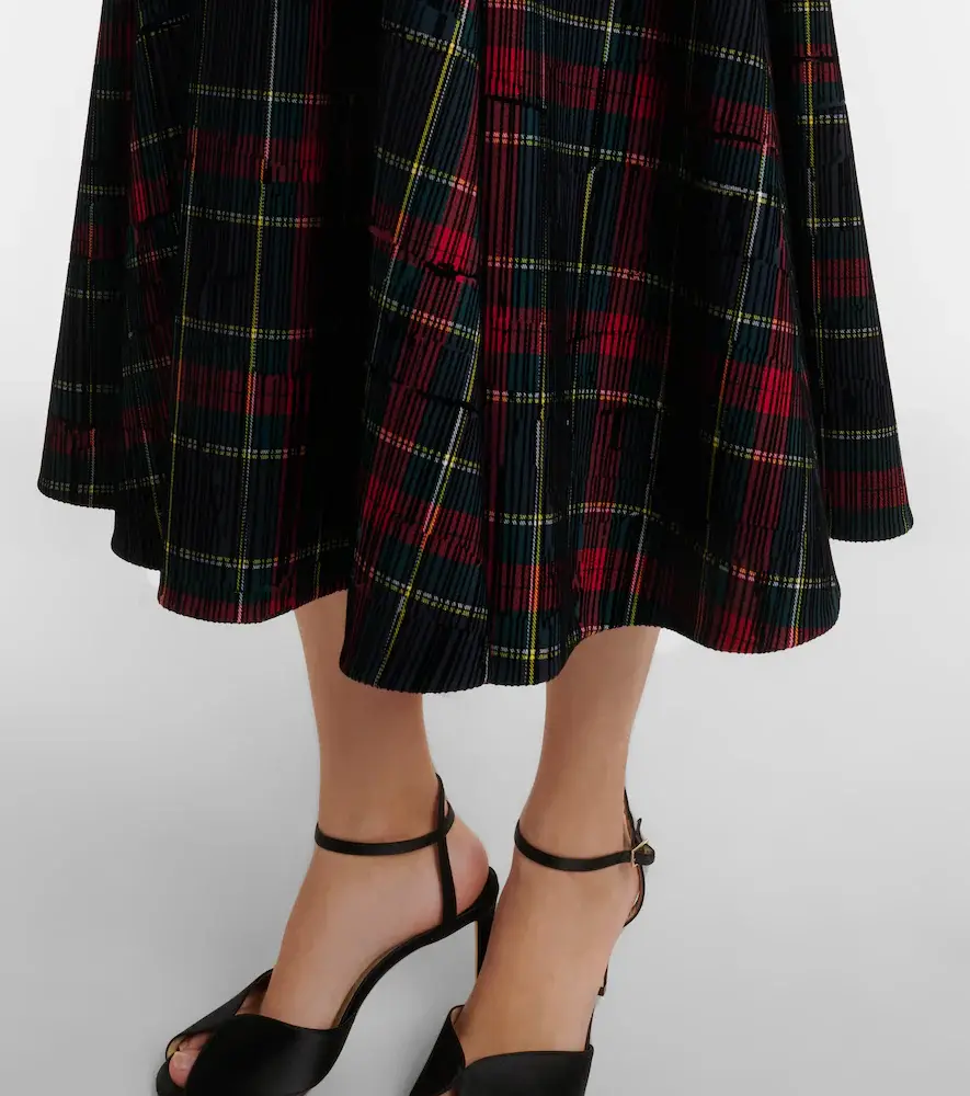 Emilia Wickstead Jody checked midi dress | Thumbnail 2 Emilia Wickstead Jody checked midi dress | Thumbnail 2