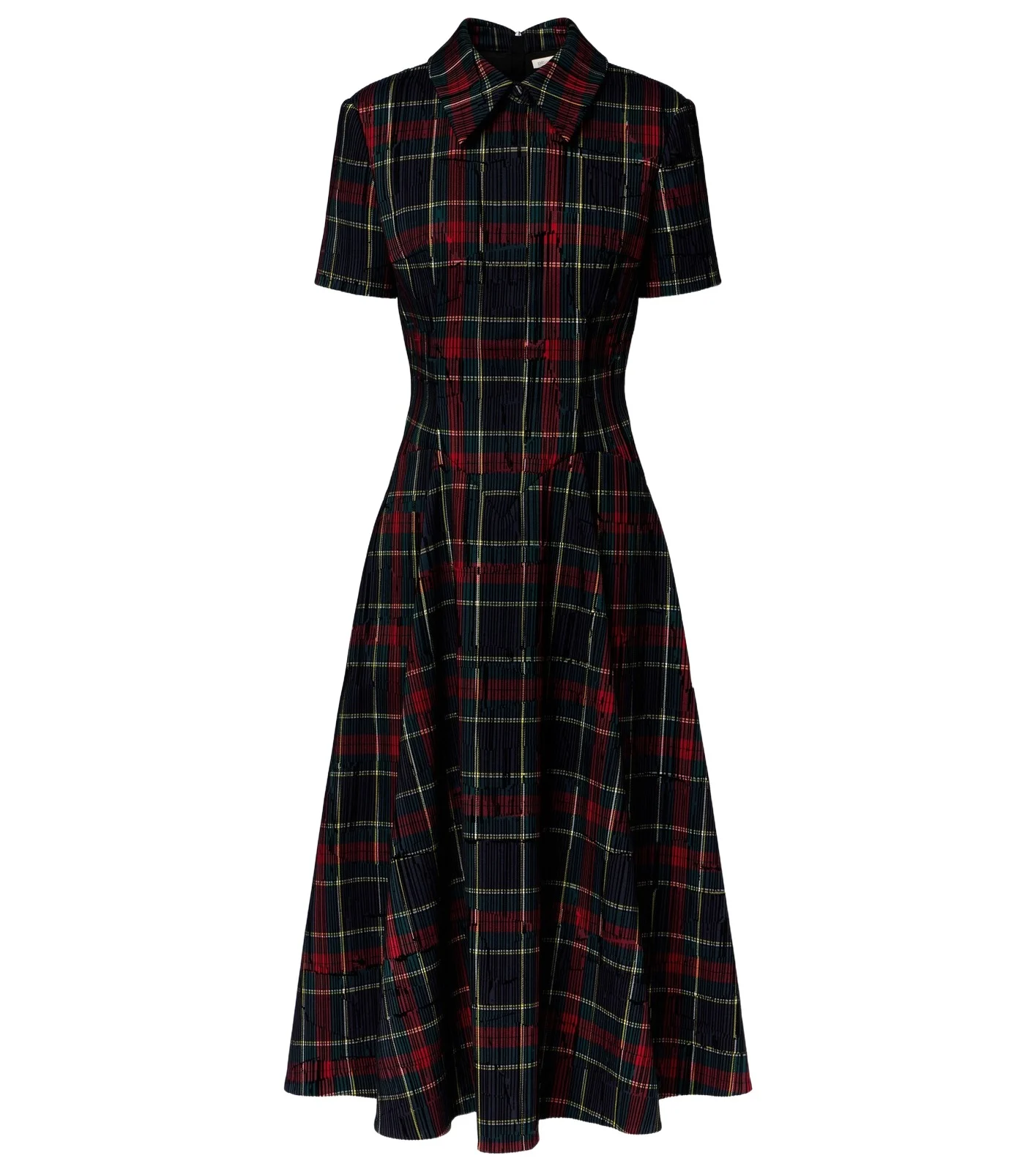 Emilia Wickstead Jody checked midi dress