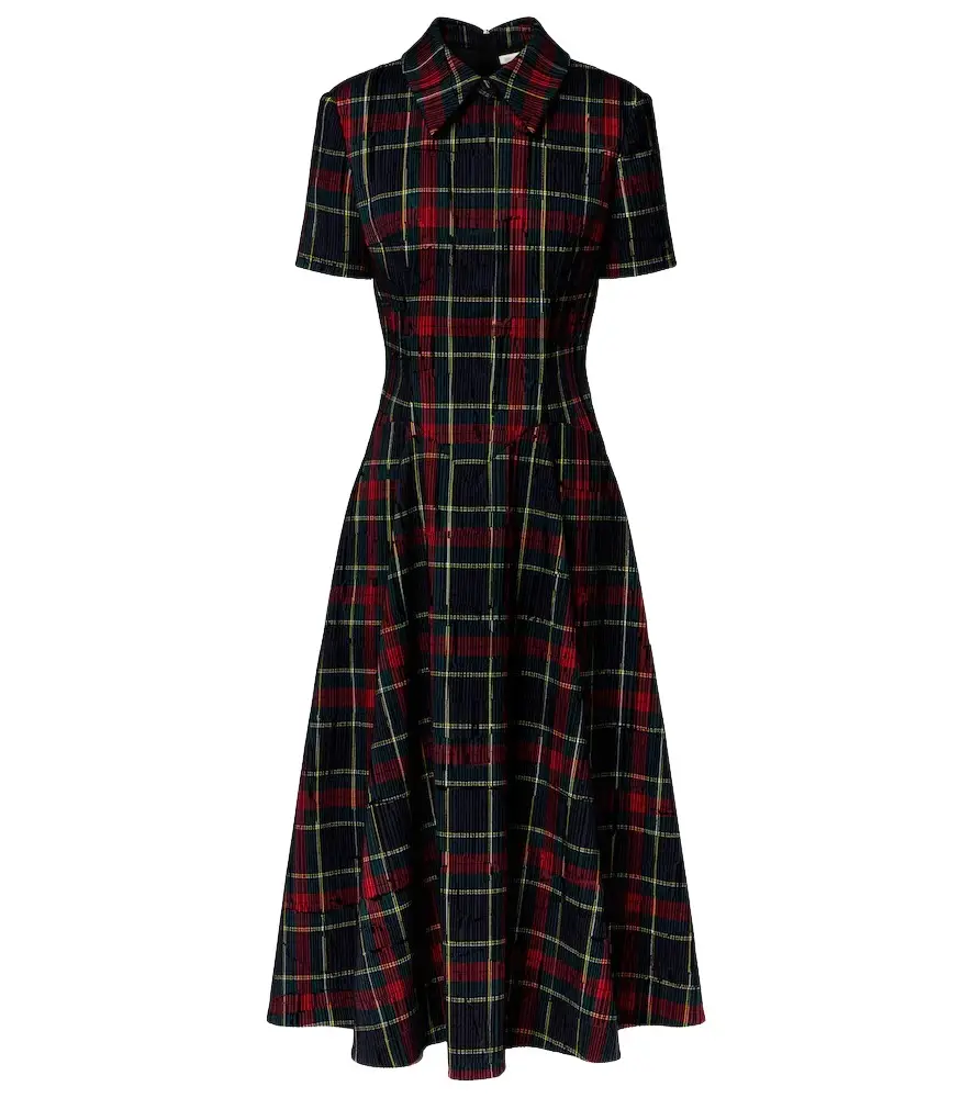 Jody checked midi dress Jody checked midi dress