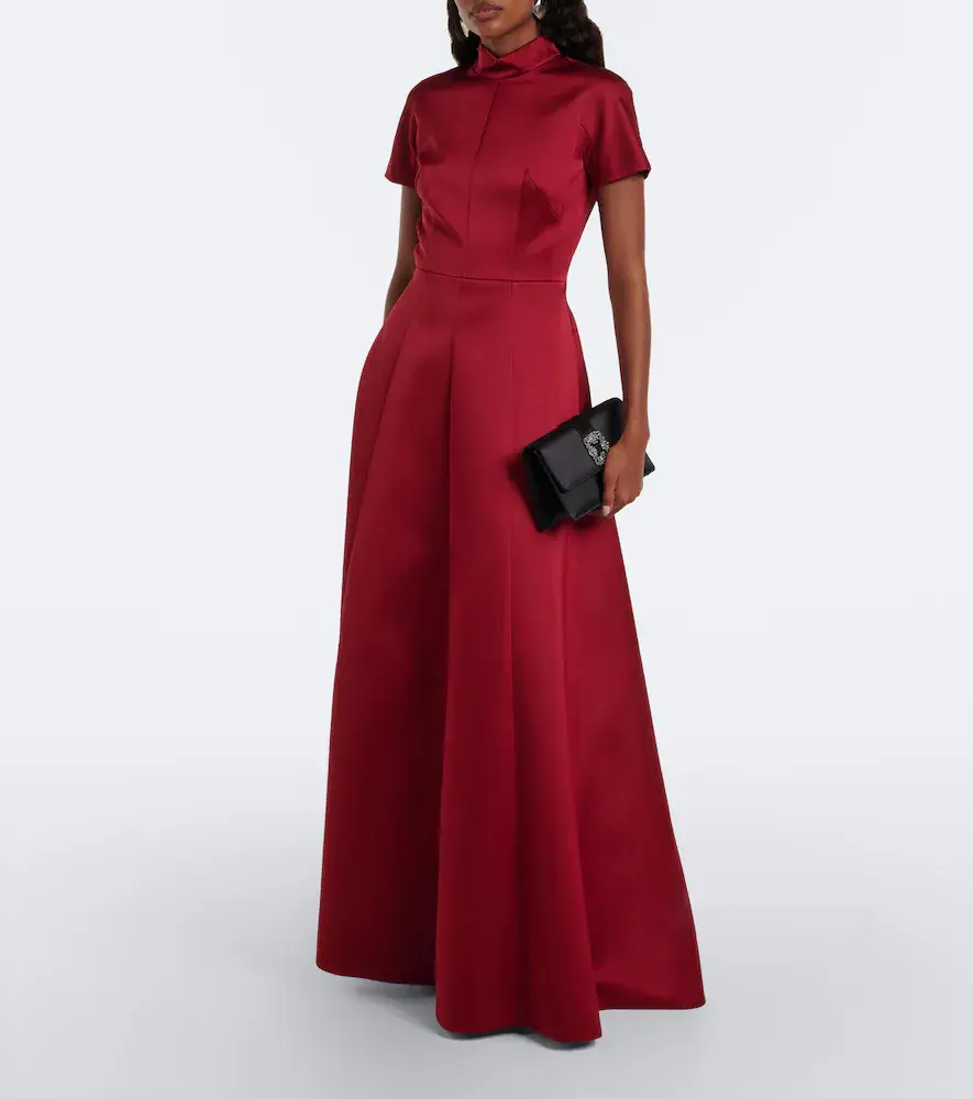 Emilia Wickstead Malinda satin gown | Thumbnail 3 Emilia Wickstead Malinda satin gown | Thumbnail 3