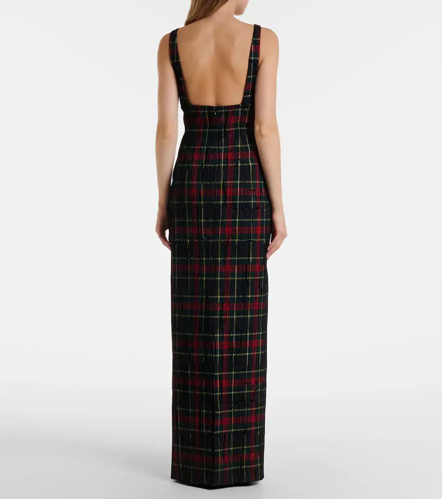 Emilia Wickstead Micheline checked maxi dress | Thumbnail 3 Emilia Wickstead Micheline checked maxi dress | Thumbnail 3