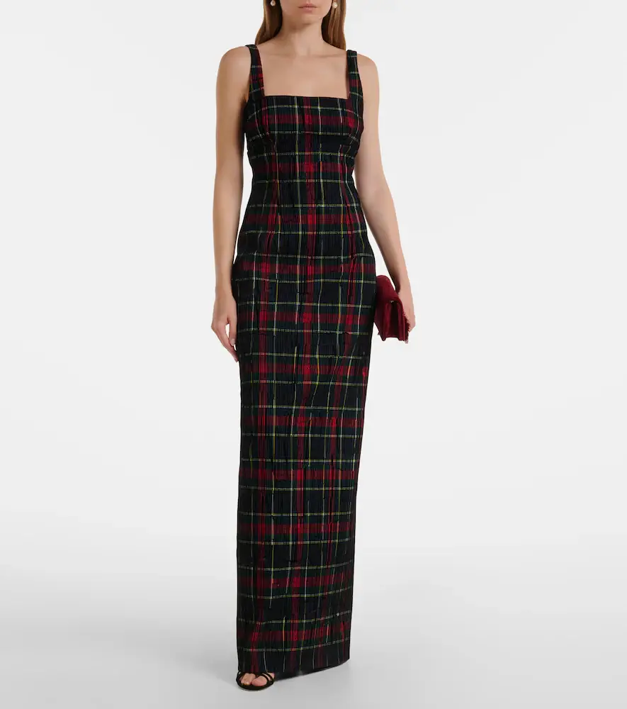 Emilia Wickstead Micheline checked maxi dress | Thumbnail 5 Emilia Wickstead Micheline checked maxi dress | Thumbnail 5