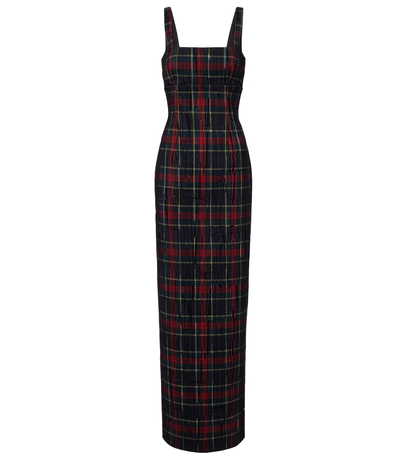 Micheline checked maxi dress
