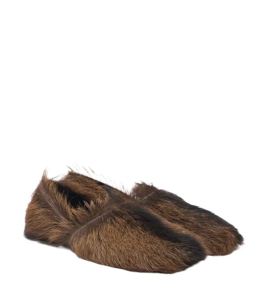 Lemaire Shearling slip-on shoes
