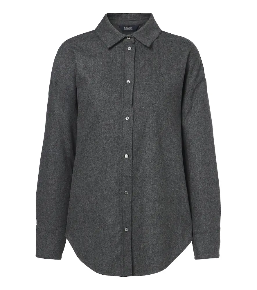'S Max Mara Wool flannel shirt 'S Max Mara Wool flannel shirt