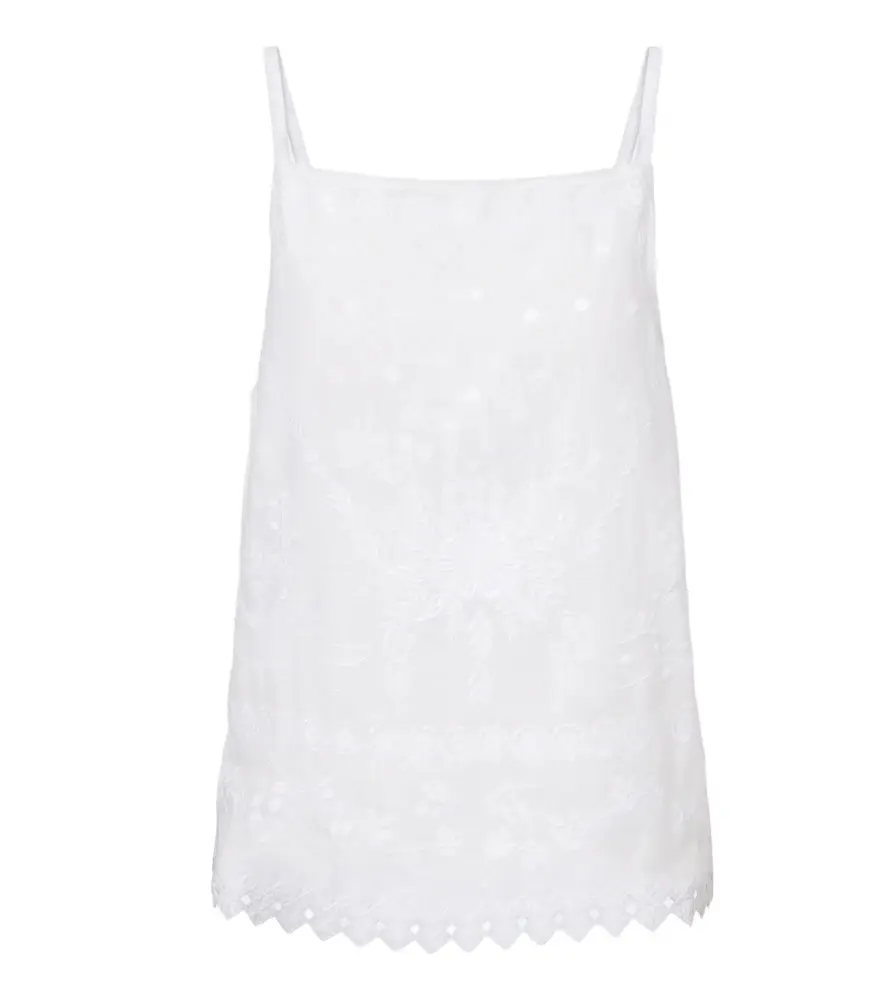 Corail embroidered linen top Corail embroidered linen top