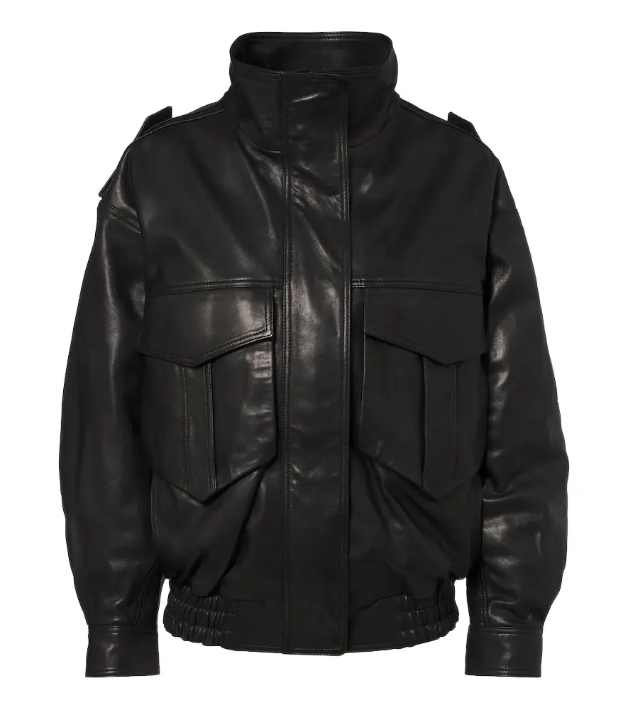 The Frankie Shop Napa leather jacket
