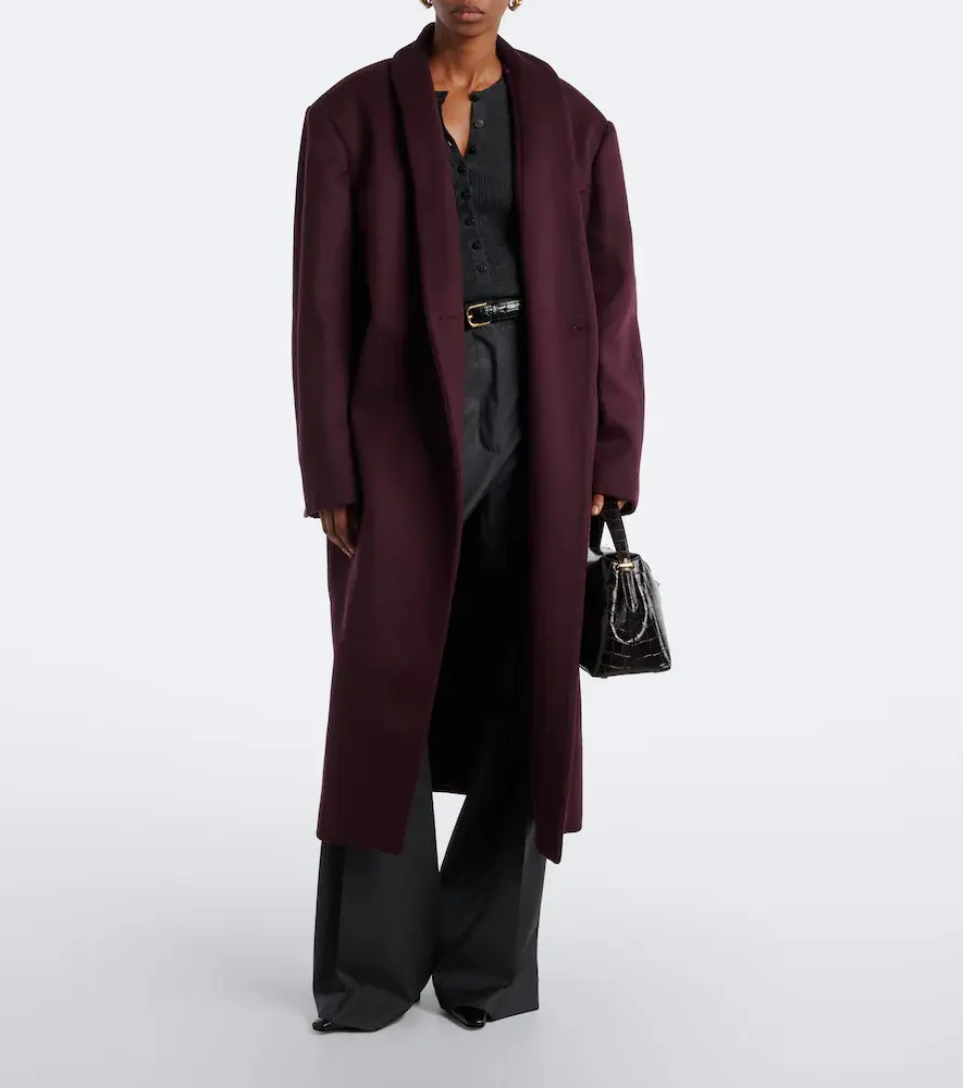 The Frankie Shop Brea single-breasted wool-blend coat | Thumbnail 3 The Frankie Shop Brea single-breasted wool-blend coat | Thumbnail 3