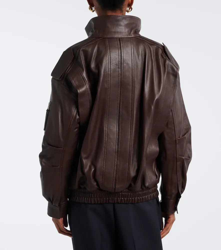 The Frankie Shop Napa leather jacket | Thumbnail 5