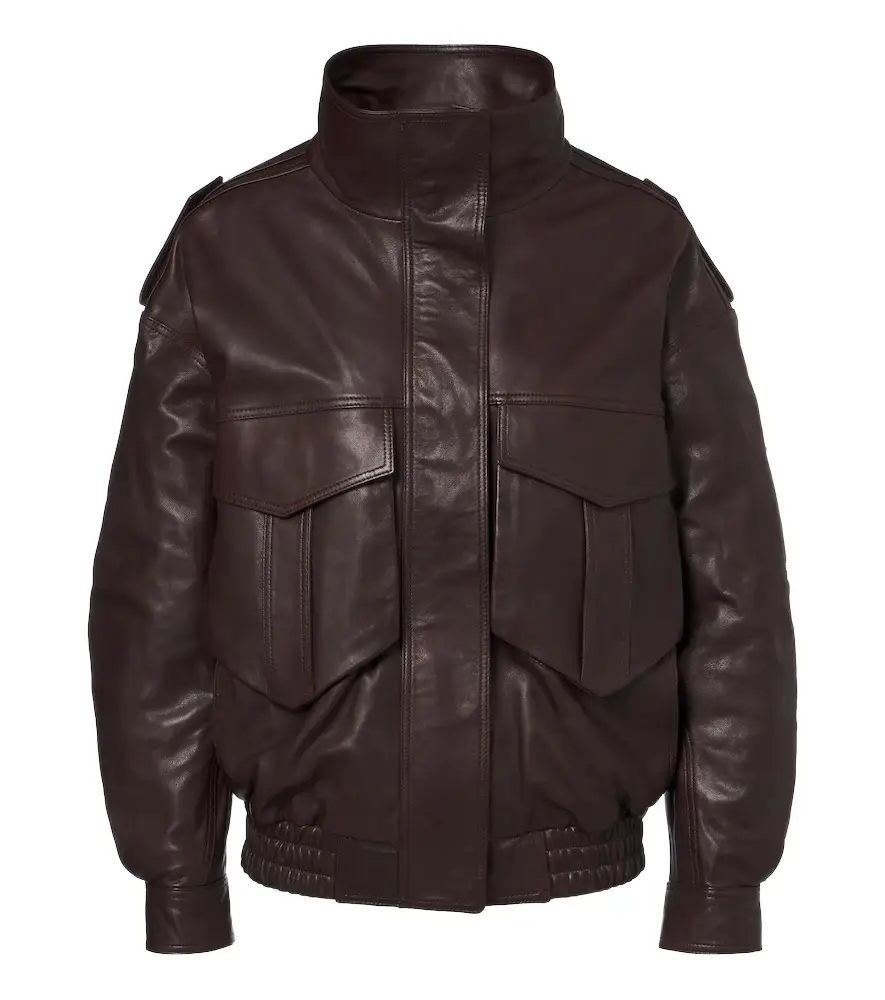 The Frankie Shop Napa leather jacket