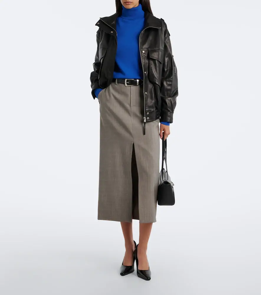 The Frankie Shop Maybelle wool pencil skirt | Thumbnail 2