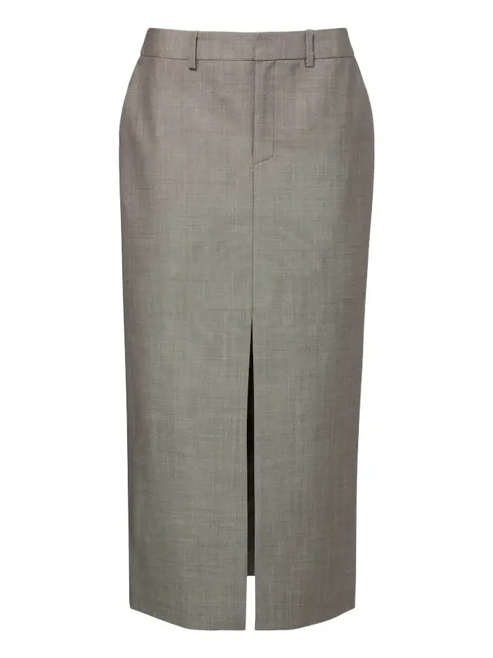 Maybelle wool pencil skirt