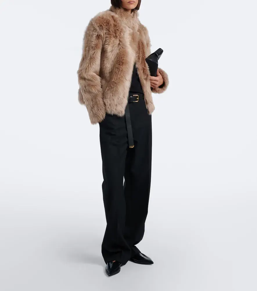 Yves Salomon Shearling jacket | Thumbnail 5 Yves Salomon Shearling jacket | Thumbnail 5