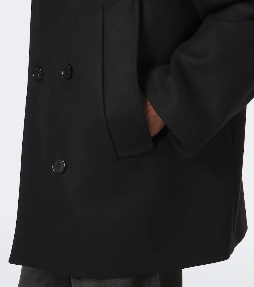 Acne Studios Double-breasted wool-blend peacoat | Thumbnail 3 Acne Studios Double-breasted wool-blend peacoat | Thumbnail 3