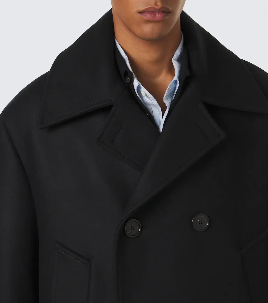 Acne Studios Double-breasted wool-blend peacoat | Thumbnail 5 Acne Studios Double-breasted wool-blend peacoat | Thumbnail 5