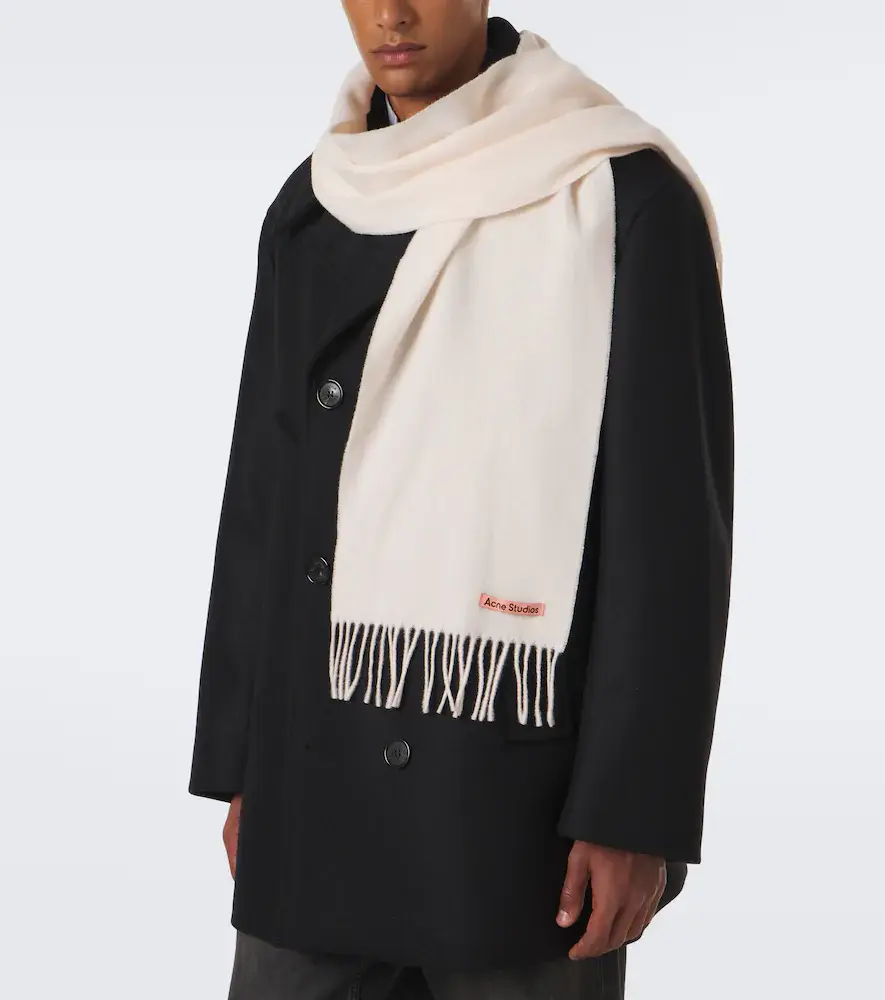 Acne Studios Fringed wool scarf | Thumbnail 4 Acne Studios Fringed wool scarf | Thumbnail 4