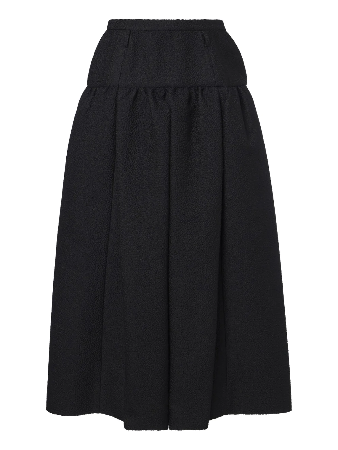 Gathered wool and silk-blend midi skirt Gathered wool and silk-blend midi skirt