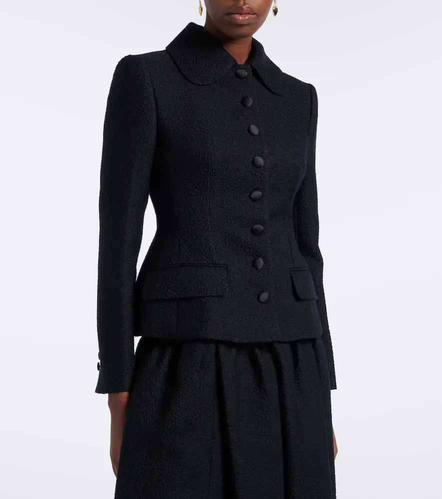 Dolce & Gabbana Single-breasted wool and silk-blend blazer | Thumbnail 2 Dolce & Gabbana Single-breasted wool and silk-blend blazer | Thumbnail 2
