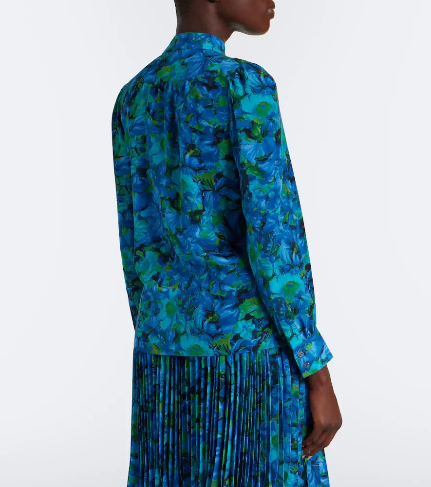 Gucci Floral silk georgette blouse | Thumbnail 2 Gucci Floral silk georgette blouse | Thumbnail 2