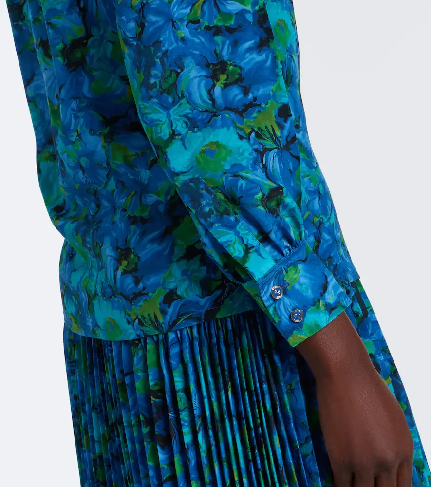 Gucci Floral silk georgette blouse | Thumbnail 5 Gucci Floral silk georgette blouse | Thumbnail 5