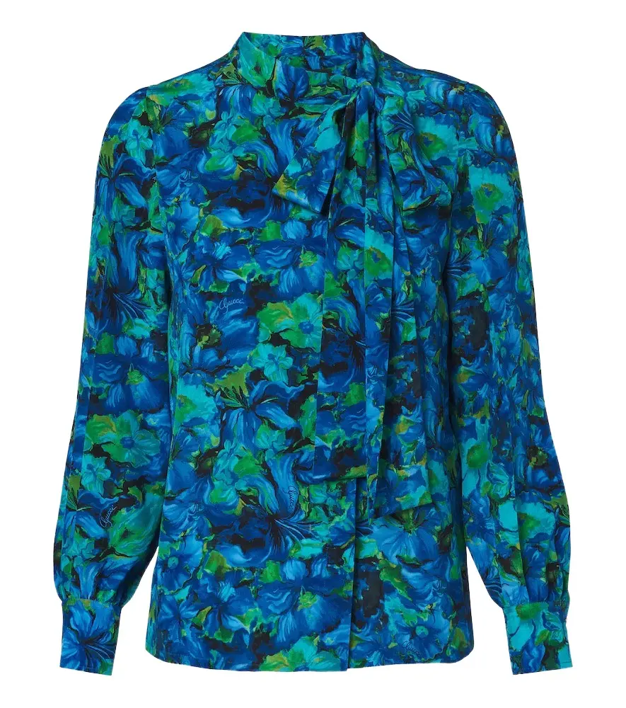 Floral silk georgette blouse Floral silk georgette blouse