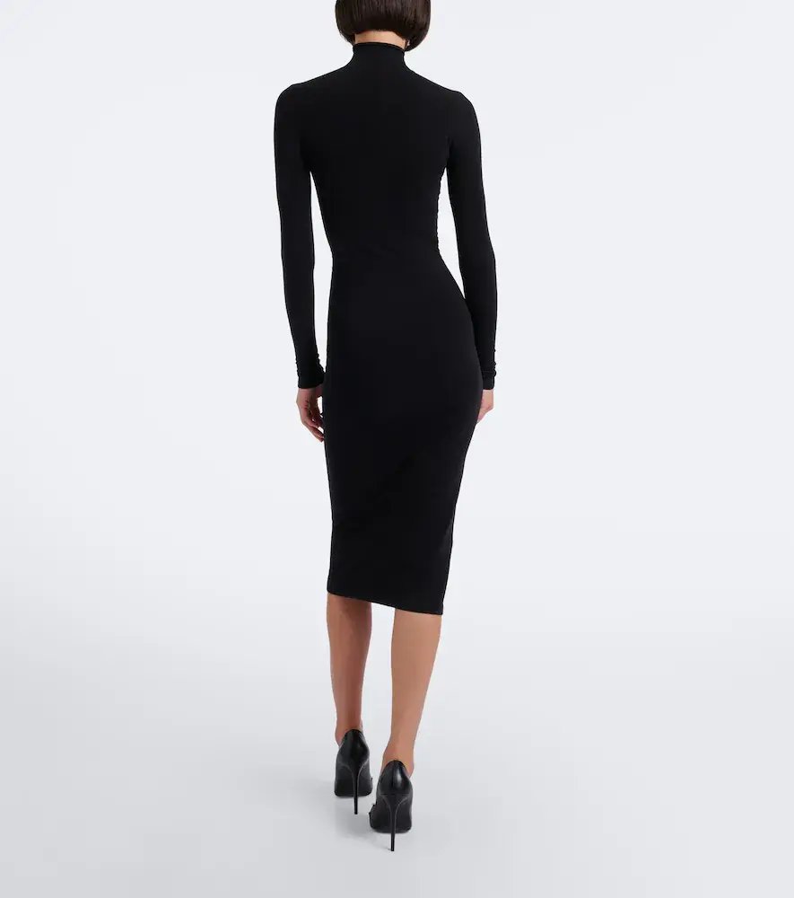 Gucci Jersey turtleneck midi dress | Thumbnail 2 Gucci Jersey turtleneck midi dress | Thumbnail 2