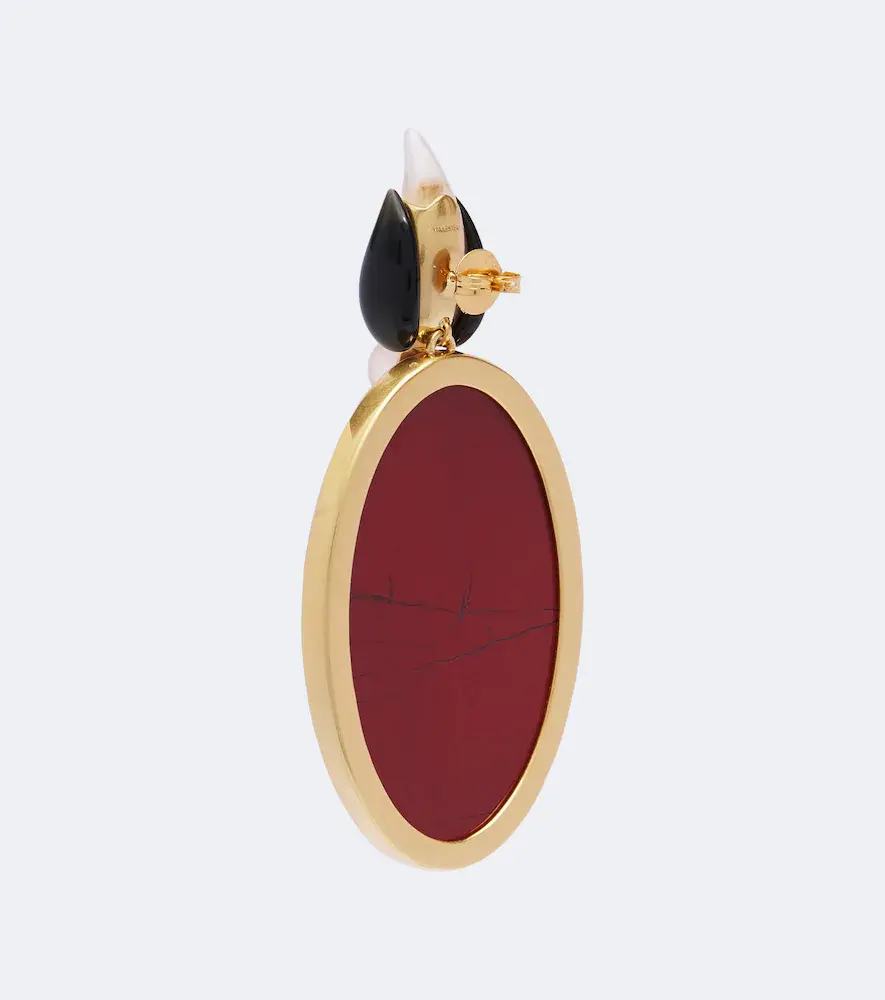 Zimmermann 16kt gold-plated embellished drop earrings | Thumbnail 2 Zimmermann 16kt gold-plated embellished drop earrings | Thumbnail 2