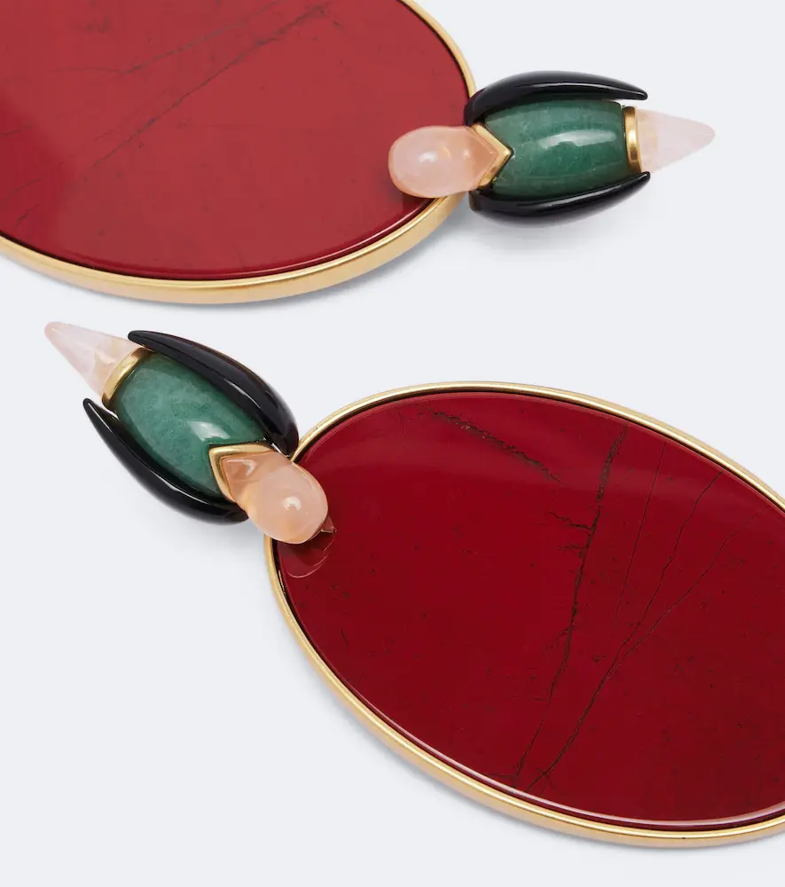 Zimmermann 16kt gold-plated embellished drop earrings | Thumbnail 3 Zimmermann 16kt gold-plated embellished drop earrings | Thumbnail 3