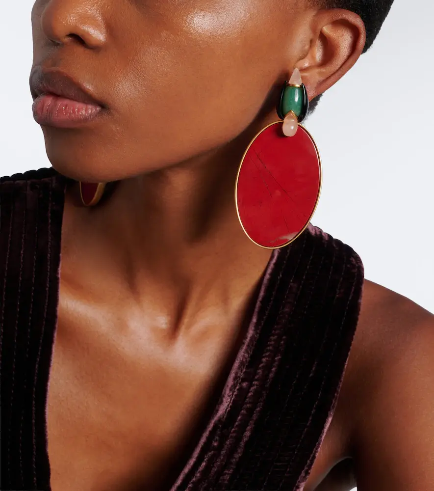 Zimmermann 16kt gold-plated embellished drop earrings | Thumbnail 5 Zimmermann 16kt gold-plated embellished drop earrings | Thumbnail 5