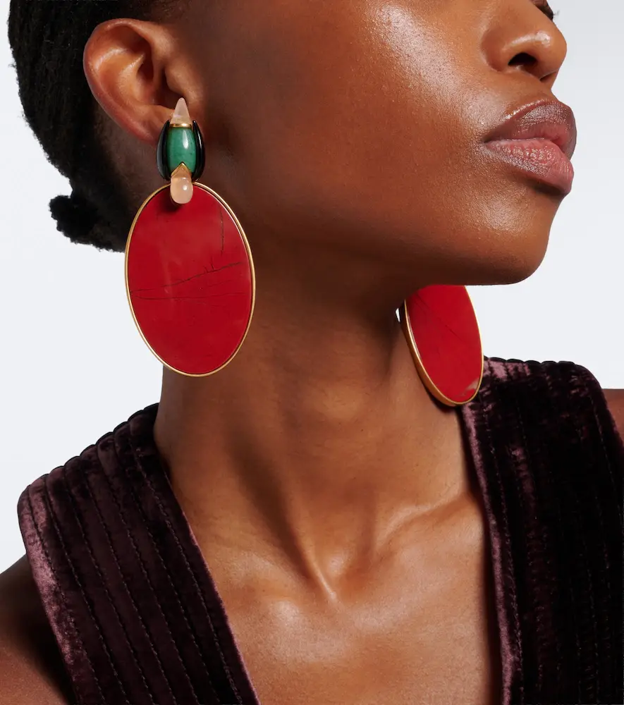 Zimmermann 16kt gold-plated embellished drop earrings | Thumbnail 6 Zimmermann 16kt gold-plated embellished drop earrings | Thumbnail 6