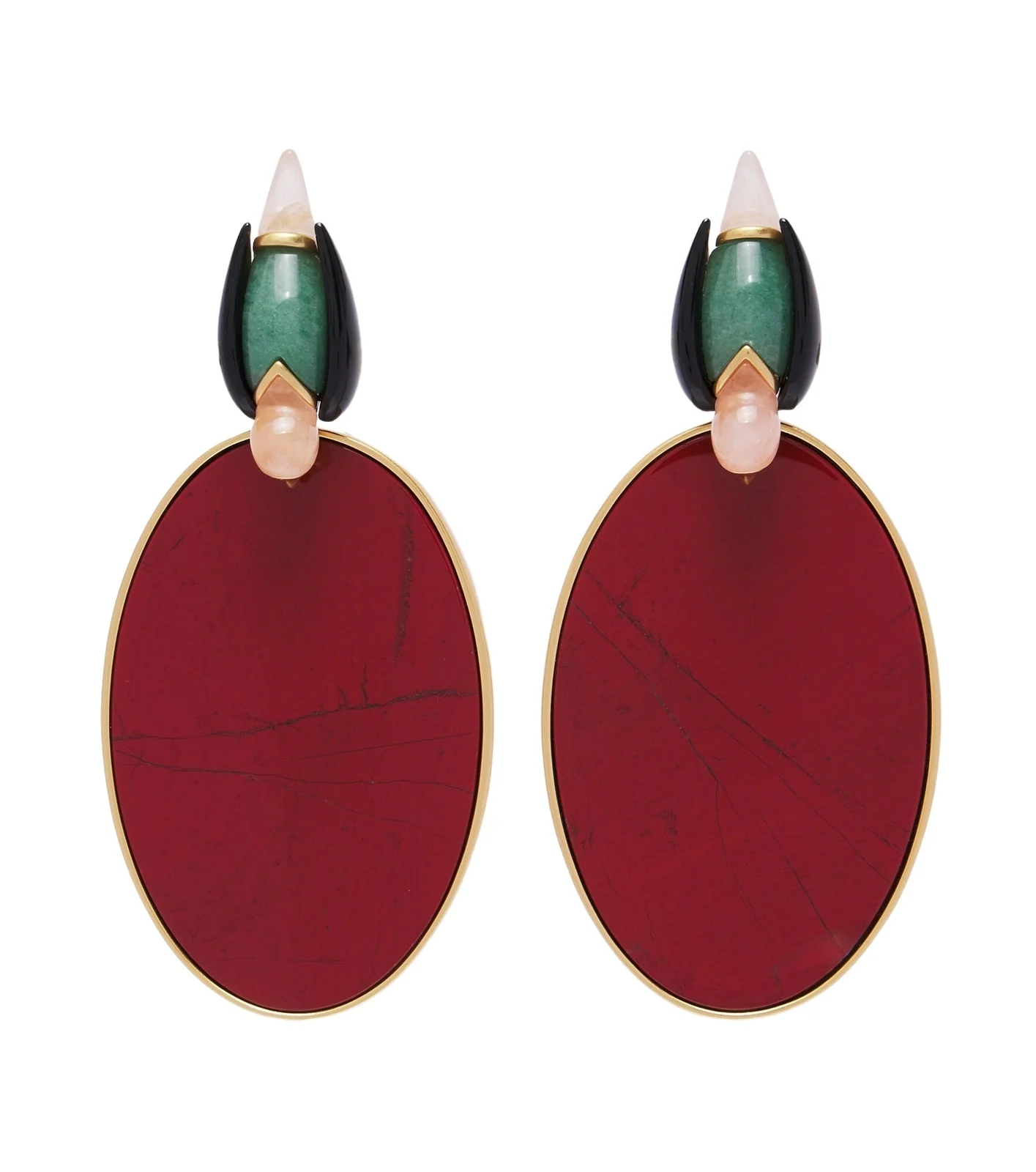 Zimmermann 16kt gold-plated embellished drop earrings