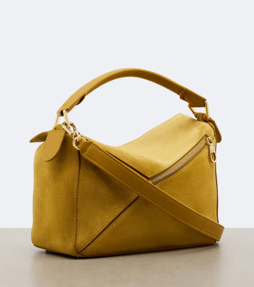 Loewe Featherlight Puzzle Small suede top-handle bag | Thumbnail 3 Loewe Featherlight Puzzle Small suede top-handle bag | Thumbnail 3