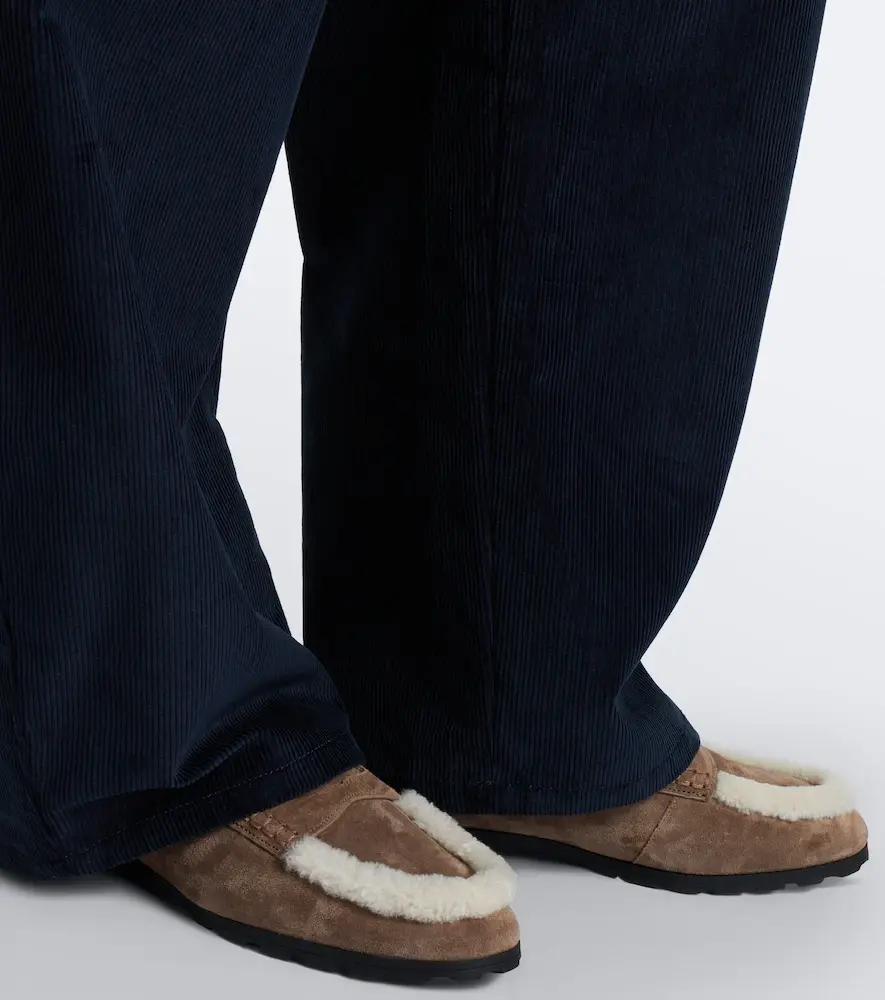 Veronica Beard Shearling-lined suede penny loafers | Thumbnail 6 Veronica Beard Shearling-lined suede penny loafers | Thumbnail 6