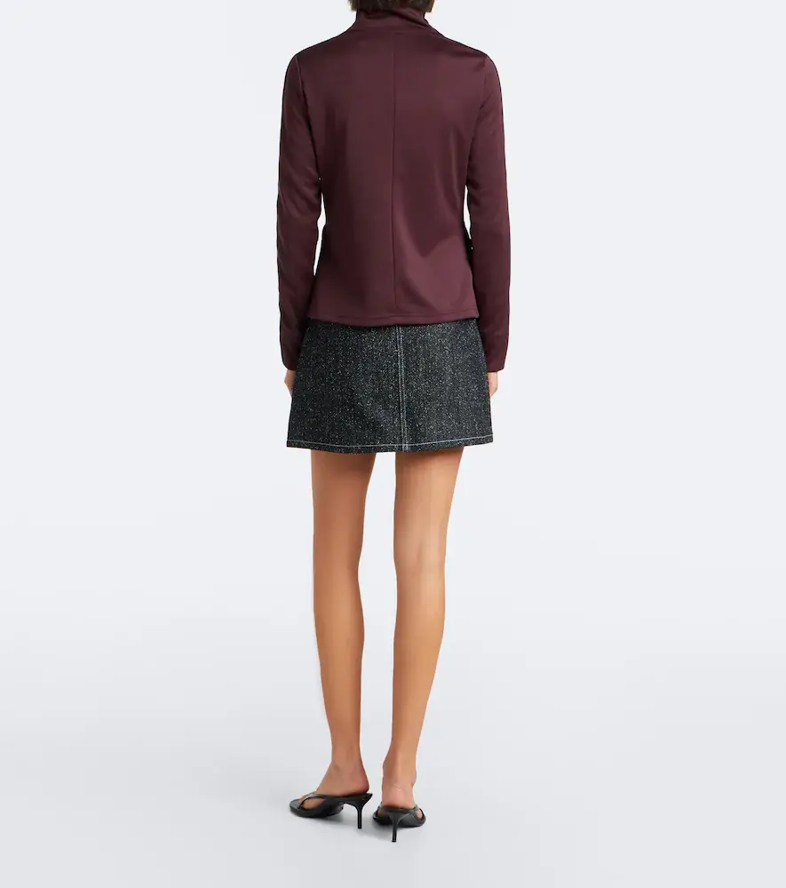 Courrèges Courrèges Denim tweed miniskirt | Thumbnail 2