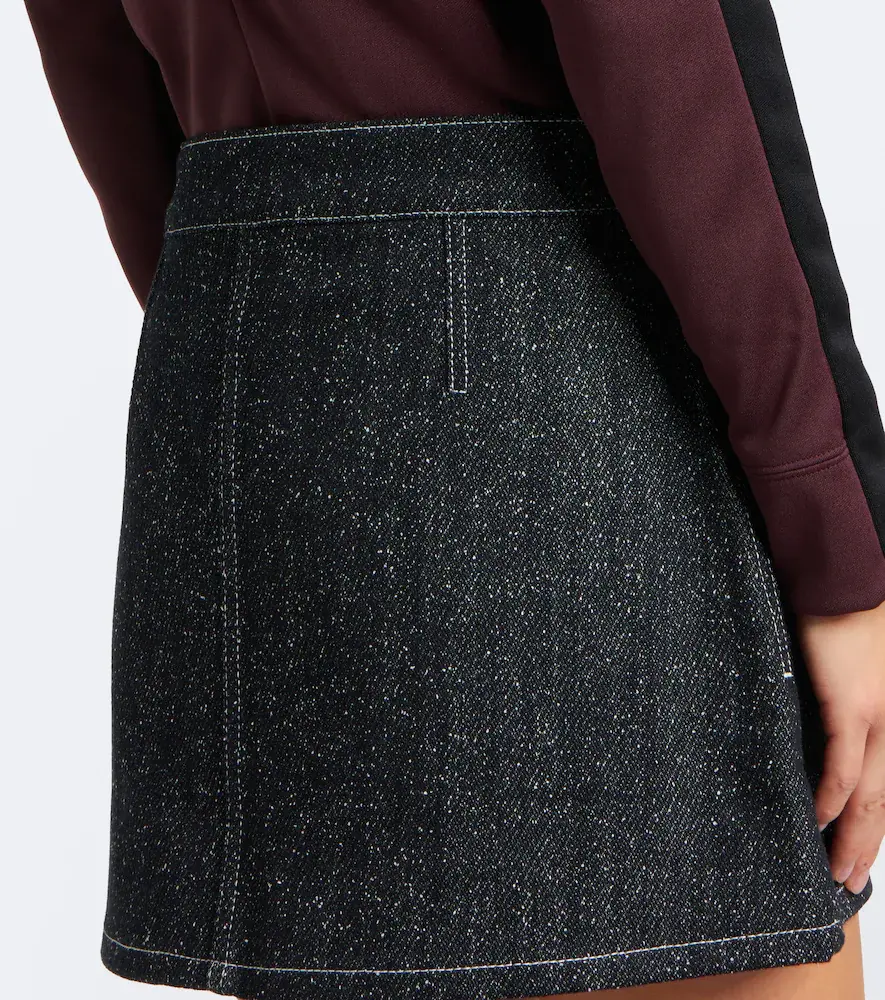 Courrèges Courrèges Denim tweed miniskirt | Thumbnail 3