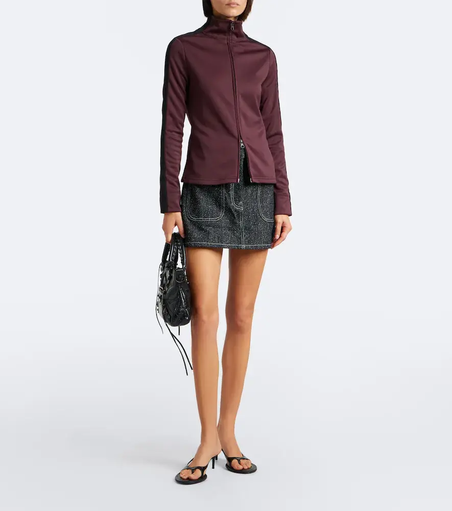 Courrèges Courrèges Denim tweed miniskirt | Thumbnail 4