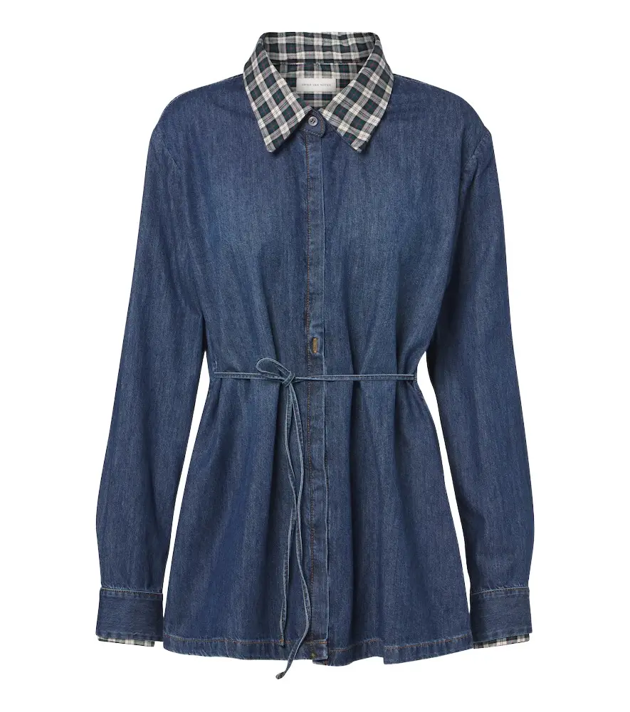 Checked denim shirt Checked denim shirt