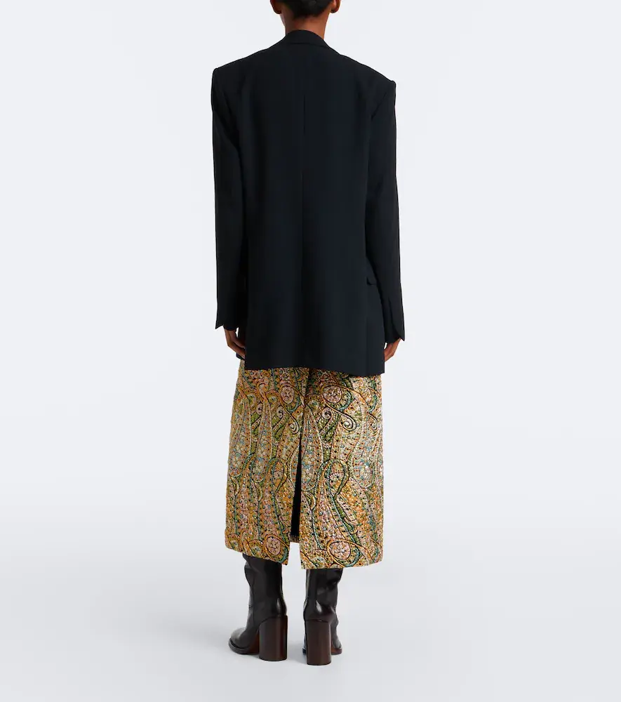 Dries Van Noten Paisley jacquard midi skirt | Thumbnail 6