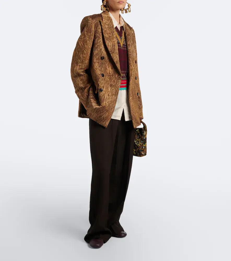 Dries Van Noten Jacquard cashmere and wool vest | Thumbnail 3 Dries Van Noten Jacquard cashmere and wool vest | Thumbnail 3