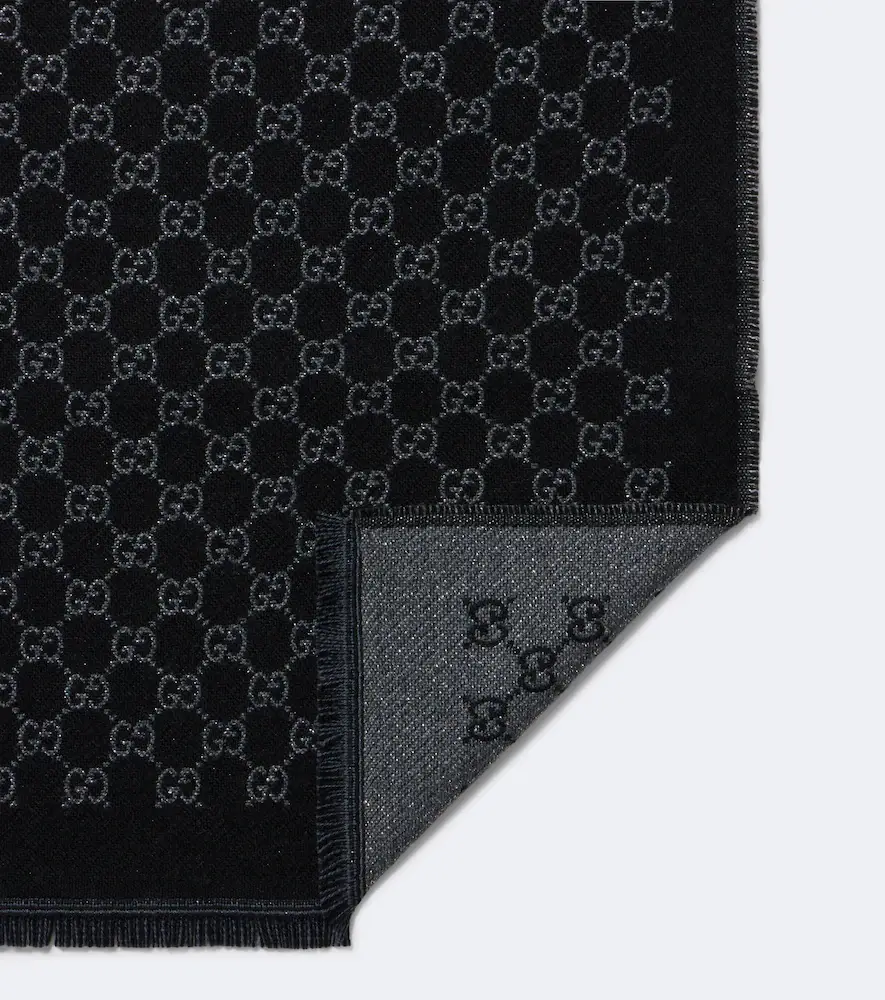Gucci GG jacquard wool-blend scarf | Thumbnail 2 Gucci GG jacquard wool-blend scarf | Thumbnail 2
