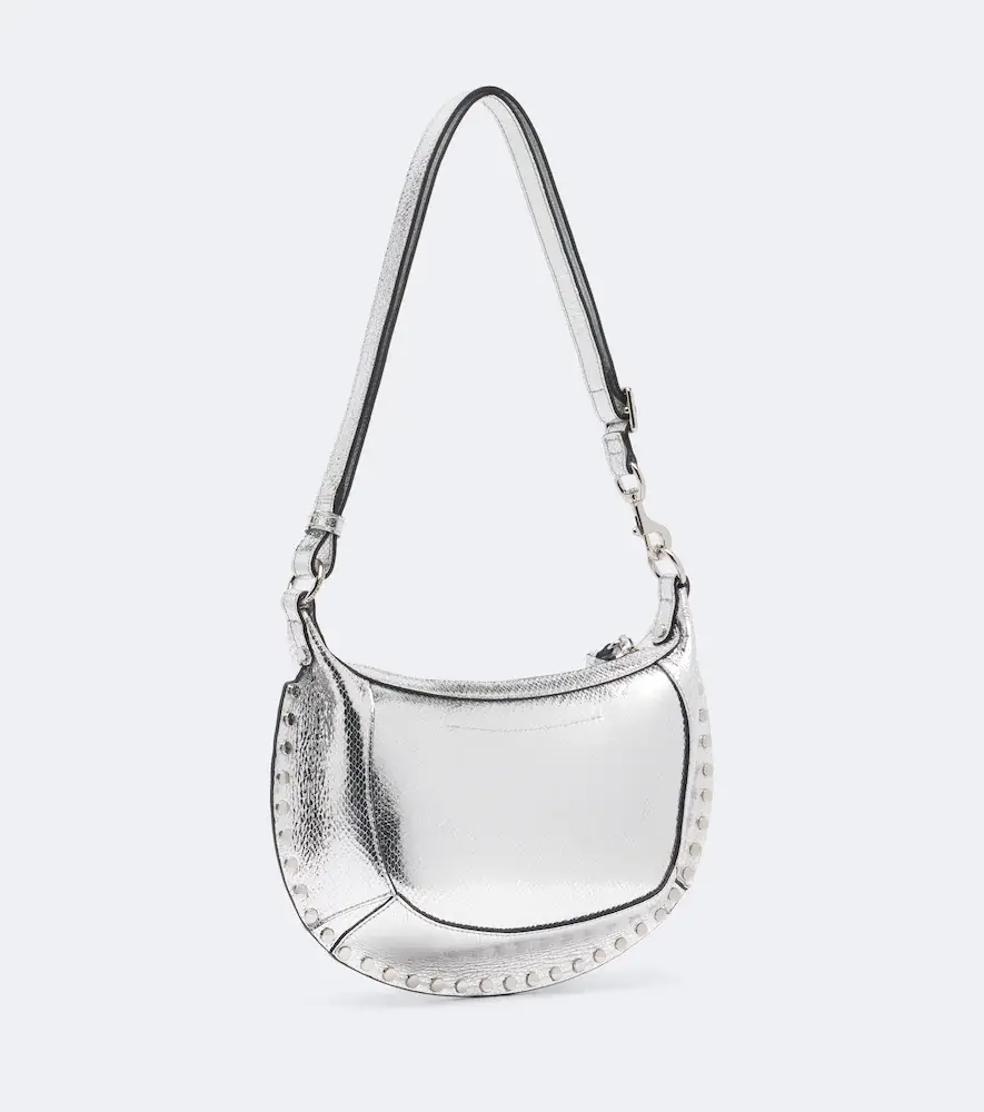 Isabel Marant Oskan Moon metallic leather shoulder bag | Thumbnail 2 Isabel Marant Oskan Moon metallic leather shoulder bag | Thumbnail 2