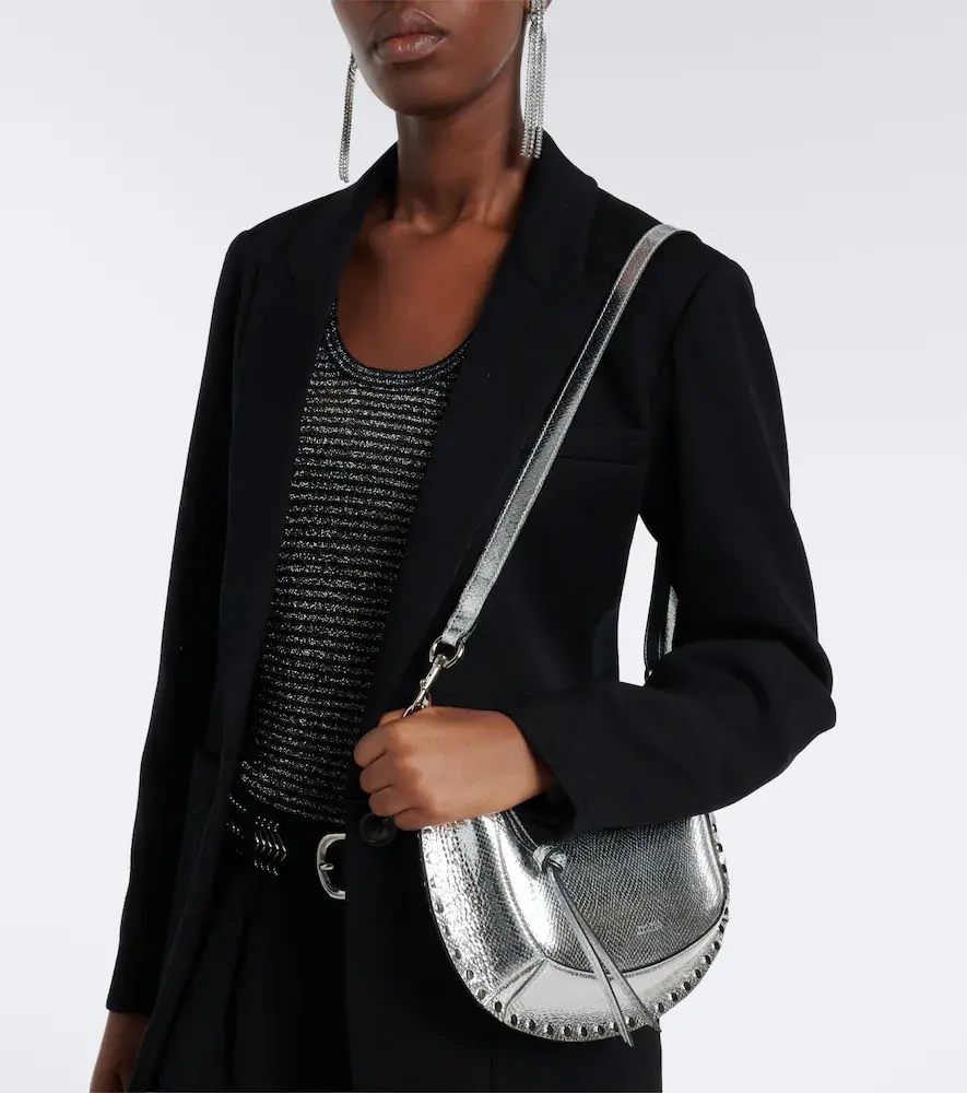 Isabel Marant Oskan Moon metallic leather shoulder bag | Thumbnail 5 Isabel Marant Oskan Moon metallic leather shoulder bag | Thumbnail 5
