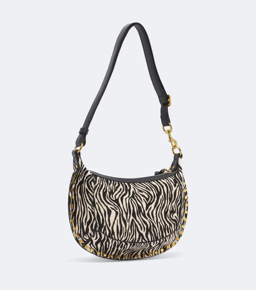 Isabel Marant Oskan Moon printed calf hair shoulder bag | Thumbnail 3