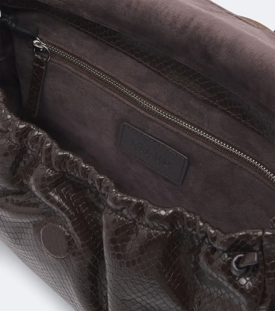 Staud Cy snake-effect leather clutch | Thumbnail 2 Staud Cy snake-effect leather clutch | Thumbnail 2