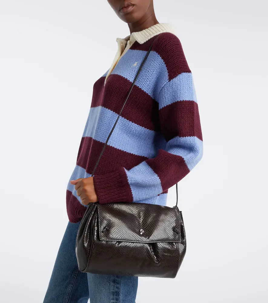 Staud Cy snake-effect leather clutch | Thumbnail 5 Staud Cy snake-effect leather clutch | Thumbnail 5