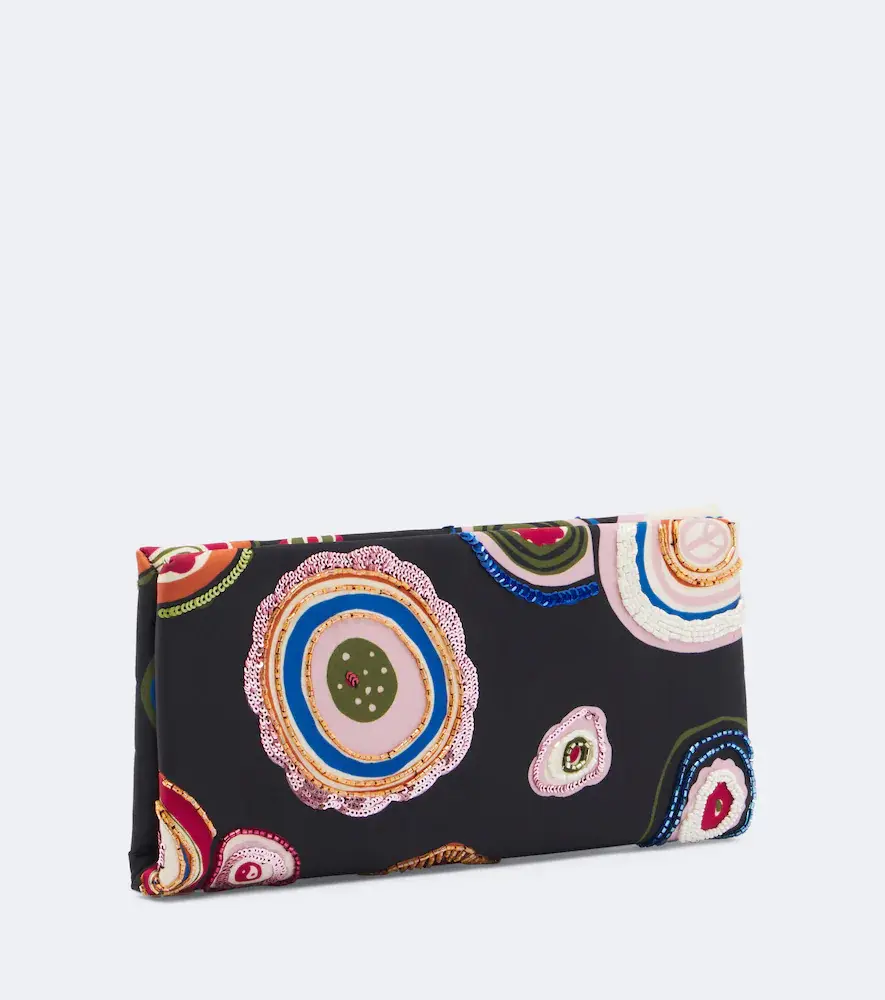 Staud Muse Small embellished satin clutch | Thumbnail 3 Staud Muse Small embellished satin clutch | Thumbnail 3