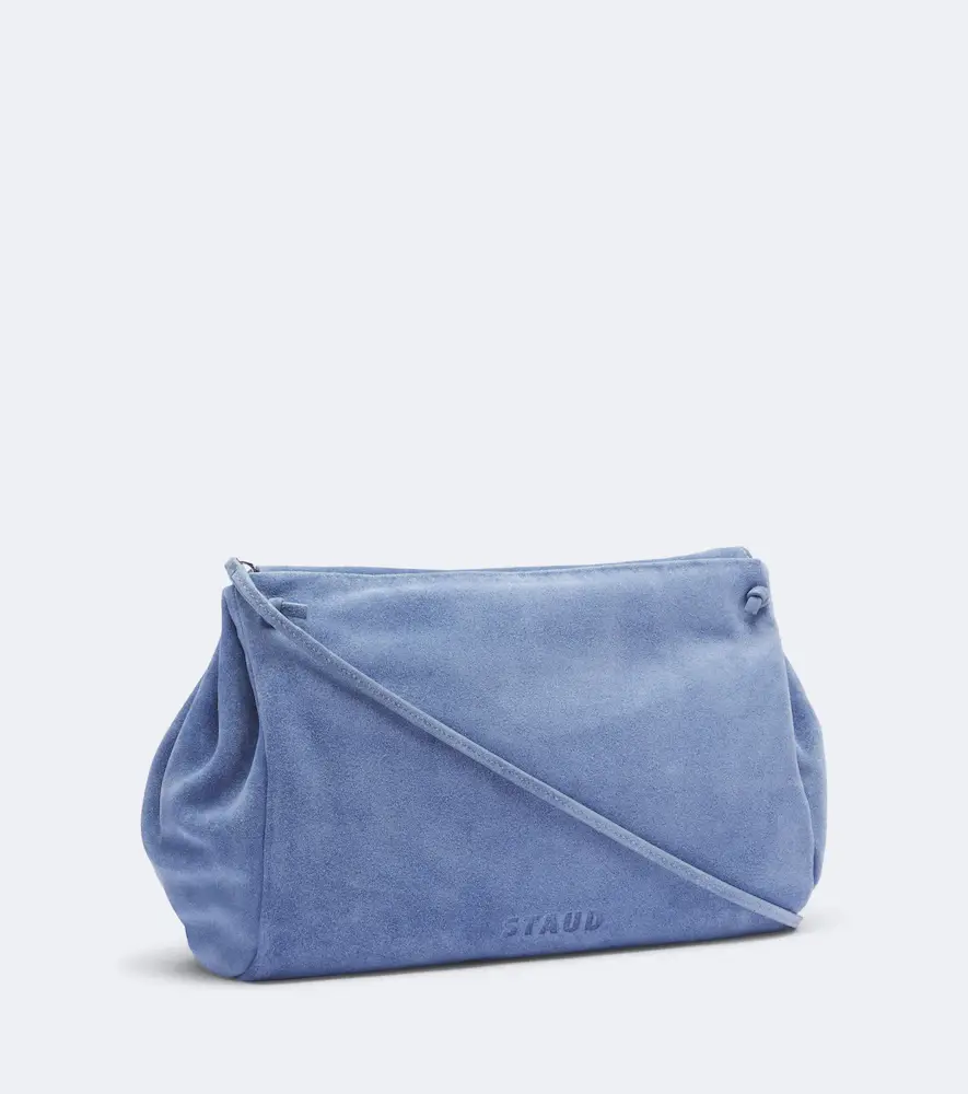Staud CY Medium suede clutch | Thumbnail 3 Staud CY Medium suede clutch | Thumbnail 3